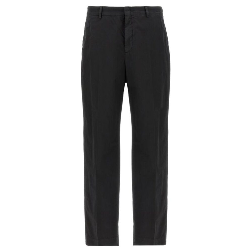 CELLAR DOOR Black Cotton Casual Men's Pants